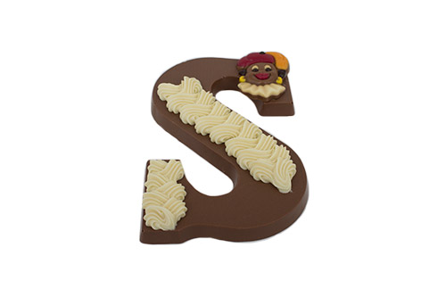 luxe letter in melk,wit,puur - Chocovin Bonbons & Chocolade